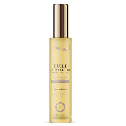 Huile Anti-Cellulite Naturelle - Musc Blanc | Hydratante & Raffermissante