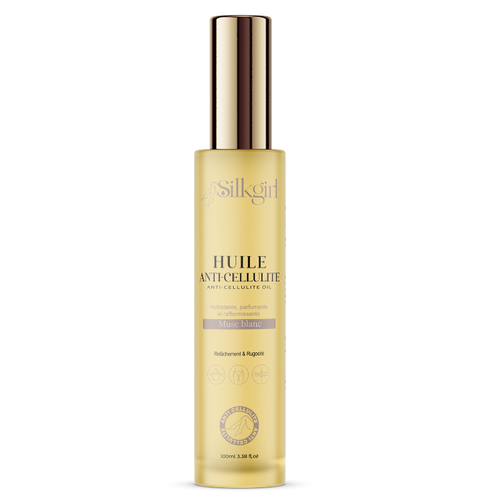 Huile Anti-Cellulite Naturelle - Musc Blanc | Hydratante & Raffermissante