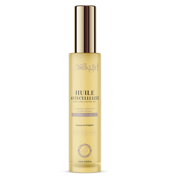 Huile Anti-Cellulite Naturelle - Musc Blanc | Hydratante & Raffermissante