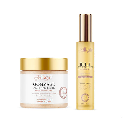 Pack Duo Silkgirl - Gommage anti Cellulite + Huile anti Cellulite