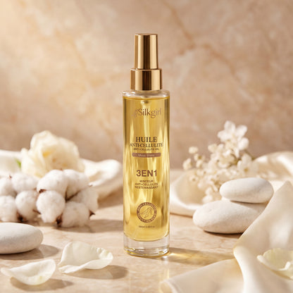 Huile Anti-Cellulite Naturelle - Musc Blanc | Hydratante & Raffermissante