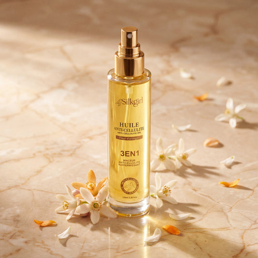 Huile Anti-Cellulite Naturelle - Fleur d'Oranger | Hydratante & Raffermissante