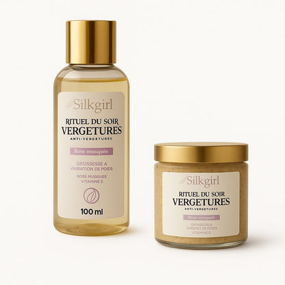 Pack Duo Silkgirl - Gommage anti Vergetures + Huile anti Vergetures