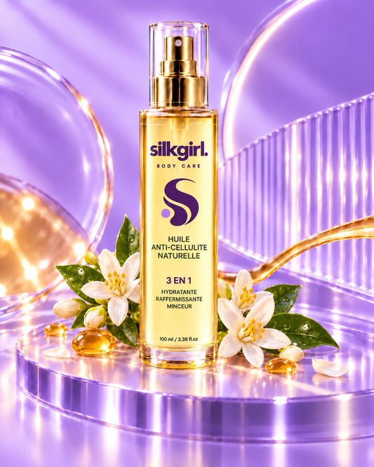 Huile Anti-Cellulite Naturelle - Fleur d'Oranger | Hydratante & Raffermissante