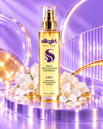 Huile Anti-Cellulite Naturelle - Musc Blanc | Hydratante & Raffermissante