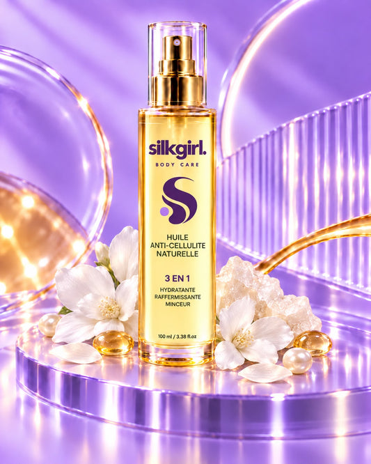 Huile Anti-Cellulite Naturelle - Musc Blanc | Hydratante & Raffermissante