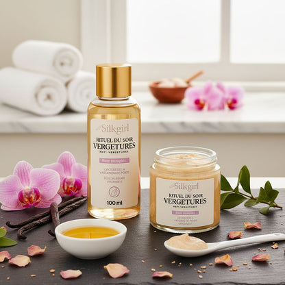 Pack Duo Silkgirl - Gommage anti Vergetures + Huile anti Vergetures